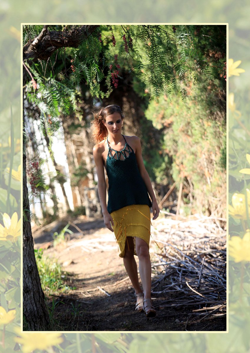 EFKnitwear's tweet photo. Top with halter neckline made of a set of strips &amp; fitted #skirt with an asymmetrical... https://t.co/a98oQAnSlU http://t.co/38ily7XjpK