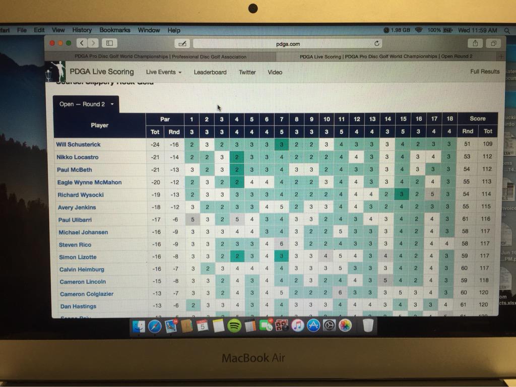 domclark0415's tweet photo. Gateway on the lead card!! Go Nikko!! #worlds2015 #pdga #flylife #gatewaydiscsports #gateway #wizard #discgolf http://t.co/x4vviz9669