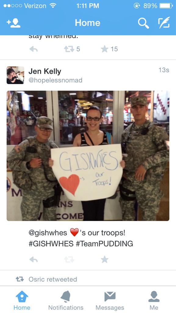 kenjelly222's tweet image. @gishwhes ❤️'s our troops! #GISHWHES #TeamPUDDING #supportourtroops