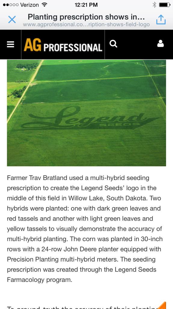 Absolutely Incredible. @precision_plant  vSet Select multi-hybrid meter technology.  agprofessional.com/news/planting-…