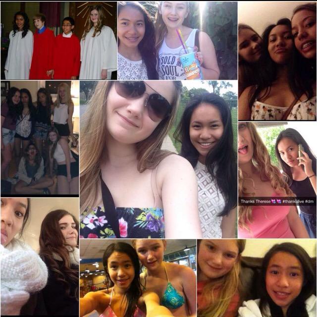 theresezam's tweet photo. Happy birthday girl💕 known ya since forever, have a great day ly😈 #throwwwbackkk @sxmanthauhl http://t.co/ssfnGEZF9Y