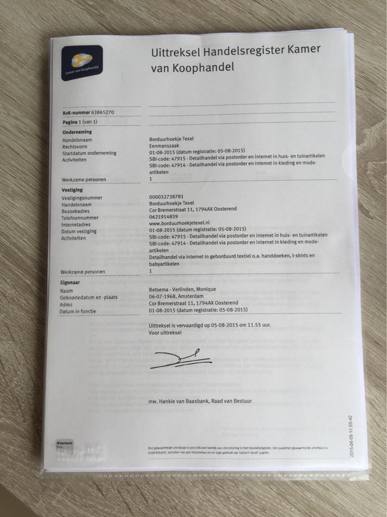 MonBets's tweet image. Het is nu officieel "mijn bedrijfje" Borduurhoekje Texel#trots