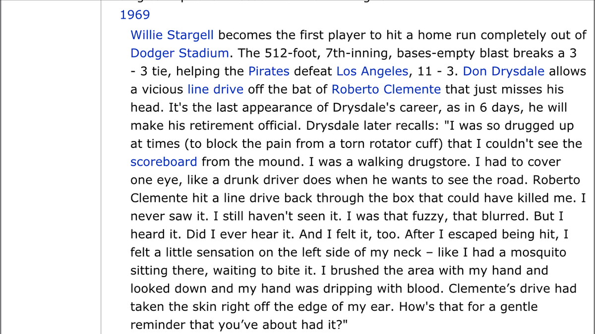 baseball_ref's tweet photo. Today in Baseball History, Roberto Clemente convinces Don Drysdale to try something else http://t.co/kpf7BonUdS http://t.co/z9dsu9W1e8