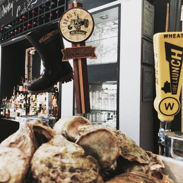 OnTheLamResto's tweet photo. It's #NationalOysterDay !!! Celebrating tonight w 6 oysters and a pint (or glass of prosecco) for $15. http://t.co/uDpBm9cA1U
