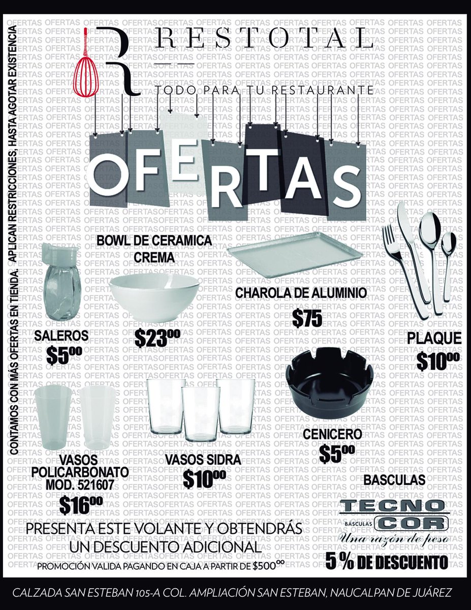 Restotal's tweet photo. ¡En #Restotal tenemos estas ofertas y más.....!
(Presenta esta foto para su validación) http://t.co/UglQC8tLwc
