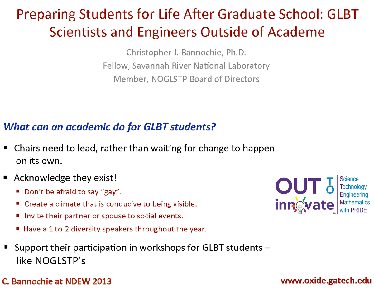 OxideChem's tweet photo. #DiversitySolutions for advising LGBT students

http://t.co/1SmwnJzchA

@ACSDiversity @outtoinnovate @chemystre http://t.co/7TphtaUVSR