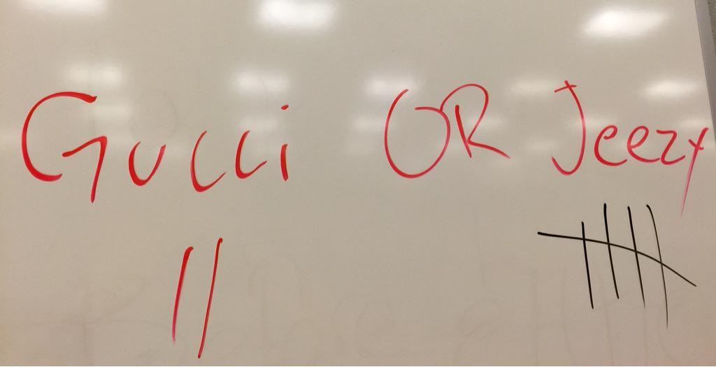 AZCardinals's tweet photo. Important debates settled in the #AZCardinals locker room. 

@gucci1017 or @YoungJeezy? http://t.co/lLPG8OYy9T