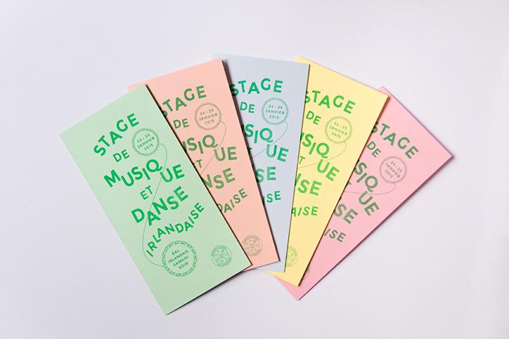 A charming identity from La Mouche et La Cloche’s for dance workshop Association Irlandaise &gt; goo.gl/9Q8YRK