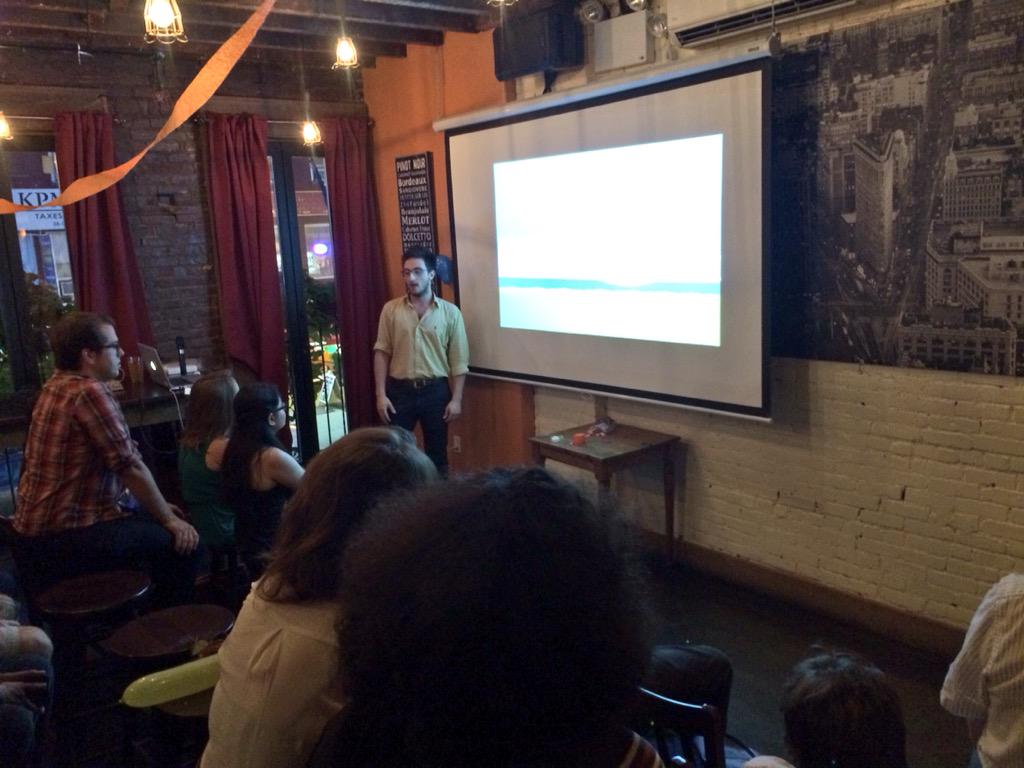 queens_js's tweet photo. Next up @LewaaBahmad presenting "Snake". NOT Snack3. http://t.co/hBSIYgGQ39