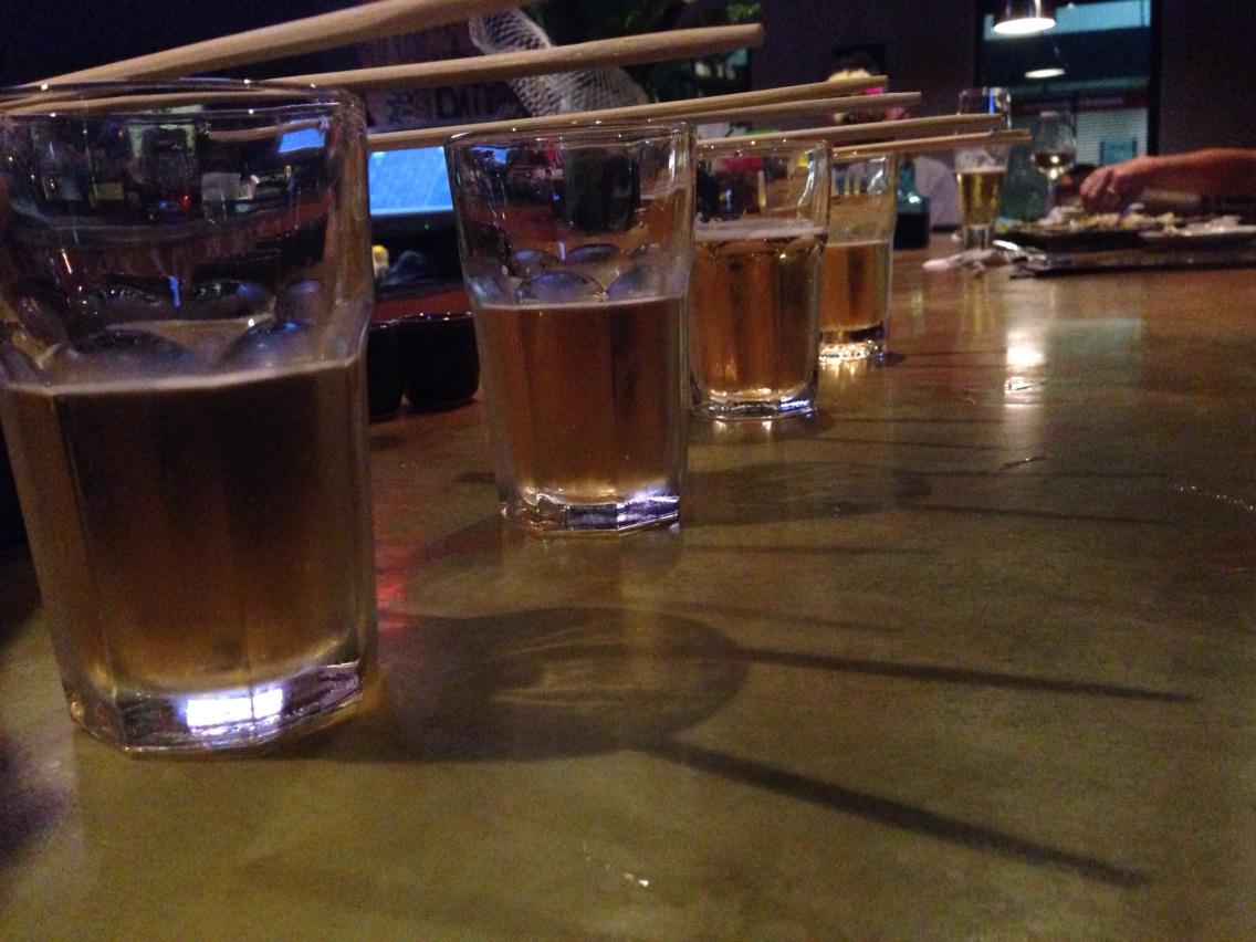 KJRoscoe's tweet photo. Saki Bombs after the shoot at Palm Sugar, Clematis Discover The Palm Beaches Indeed! @levatas @JAustinBerry http://t.co/ZW21JlT6Sw