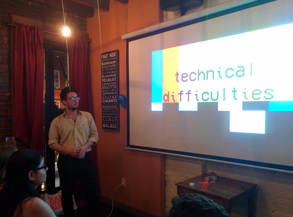 reconbot's tweet photo. I just watched @queens_js the game SNAK3 by  @LewaaBahmad a 3D mofo snake game! (Not pictured here) http://t.co/G4WFDnMun5
