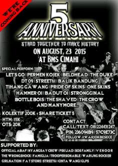 Next gigs 23 agustus 2015, at bms cimahi