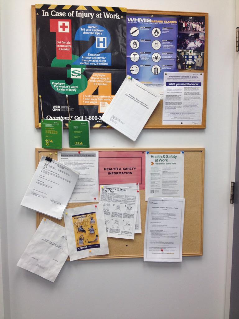 Kenankahramn01r's tweet image. Health &amp;amp; Safety corner #WSIB #PracticeSafeWork
