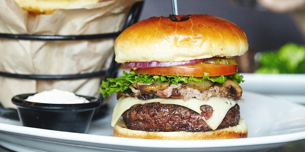 LongHornSteaks's tweet photo. Prime rib on a half pound burger? You can thank us later. #PrimetimeBurger http://t.co/fDy7RG2KmY