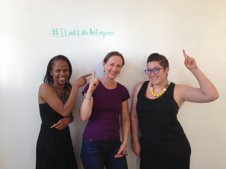 ModusMade's tweet photo. Proud of our rockstar #tech ladies: Liz Muigai, @kvogelan, &amp; Kate Baldwin! #ILookLikeAnEngineer cc: @isisAnchalee http://t.co/QkLFmuzLnd
