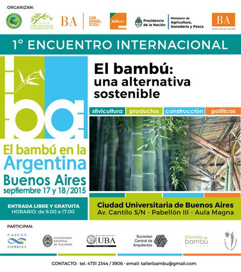 inbarlac's tweet image. Encuentro Internacional sobre Bambú. BA, Argentina. 17,18 de sept. 2015. Bienvenid@s! @INBARofficial @hansfriederich