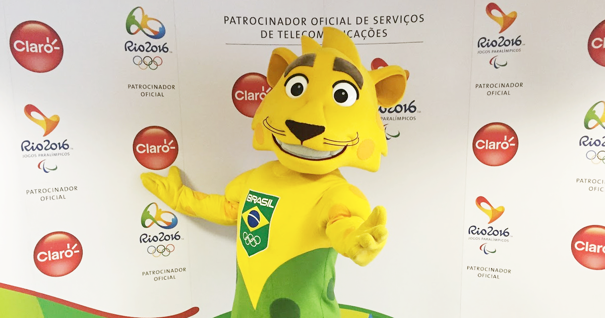 ClaroBrasil's tweet photo. O Ginga, mascote do @timebrasil, tá aqui pra lembrar que #Falta1Ano para os Jogos Olímpicos @Rio2016 \o/ http://t.co/RMY9cXf5IY