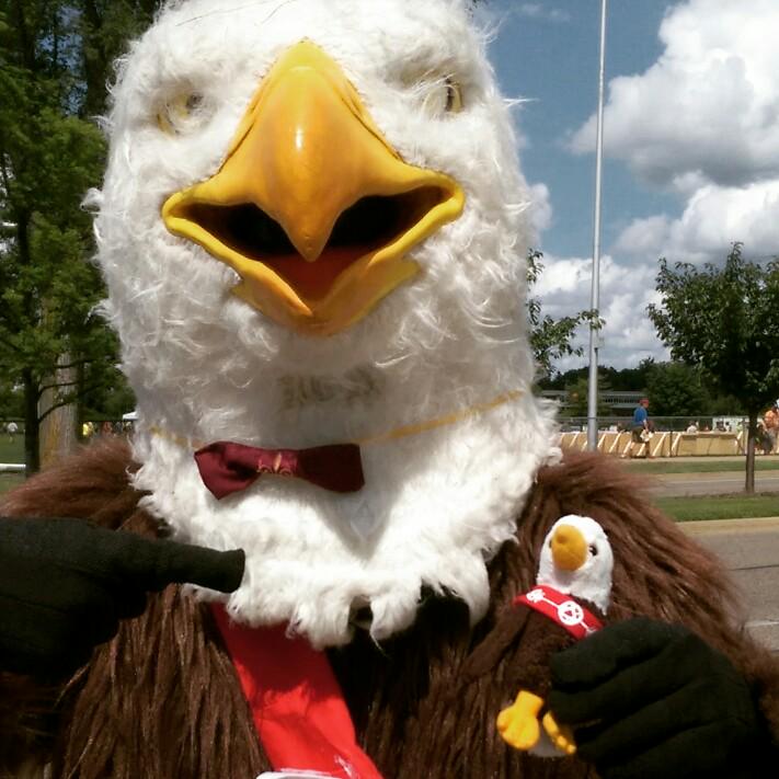 NOACEagle's tweet photo. "NOAC Eagle, I am your father." Today, little eagle met big eagle #NOAC2015 http://t.co/RulDV3dY8h