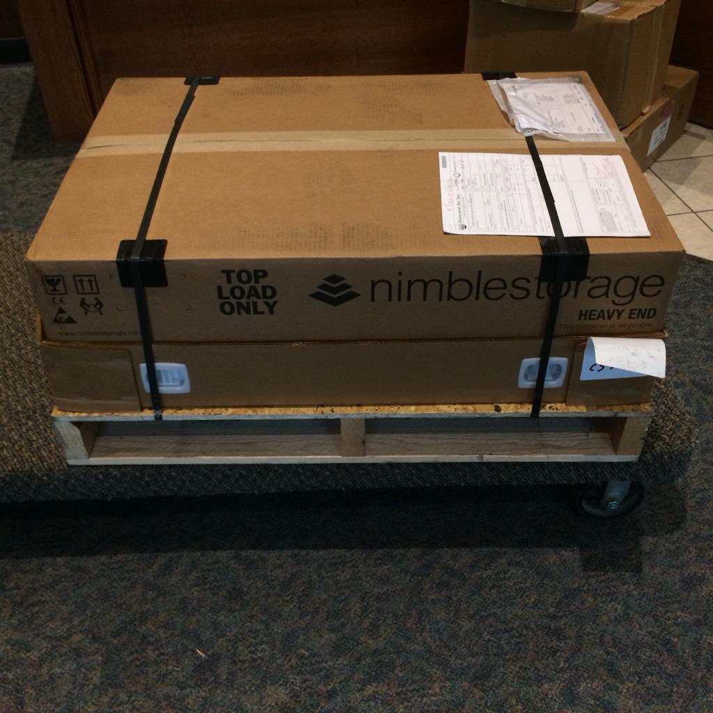 MarkWRock's tweet image. It came in today, fun starts tomorrow @NimbleStorage