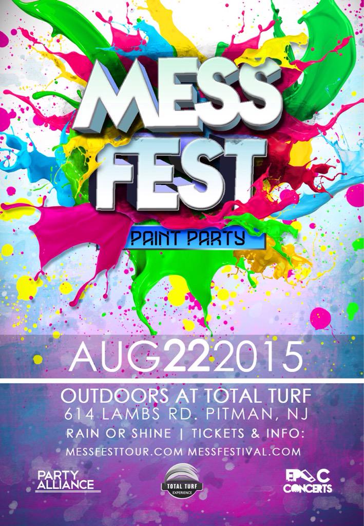 brhsco16's tweet photo. Come and get messy with some of your classmates! 💛🎨💜✨🙌🏼 #MessFestTour #PartyAlliance http://t.co/81uwB17Xbs