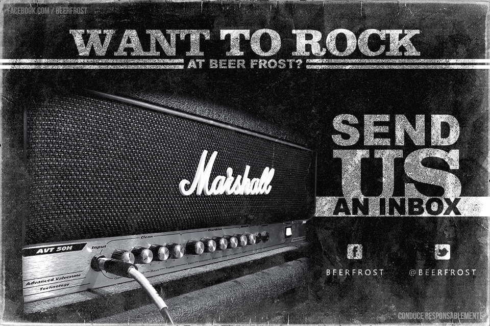 BeerFrost's tweet photo. Más de 100 bandas se han presentado en Beer Frost.

Sharing Rock since 2012. http://t.co/ABmhNsNpIn