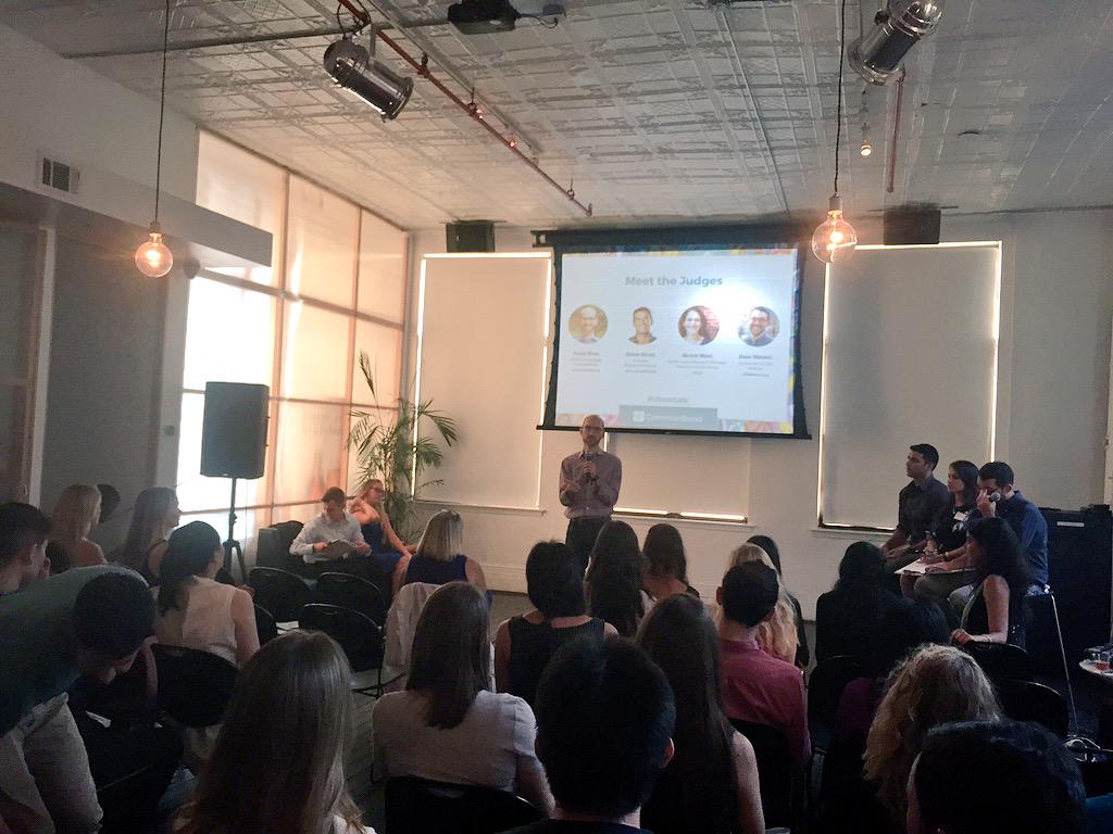 CommonBond's tweet photo. Kicking off CommonBond Social Impact Award: Spark Tank at @projectivenyc! #socent #cbsocials http://t.co/8rsb63tDrV