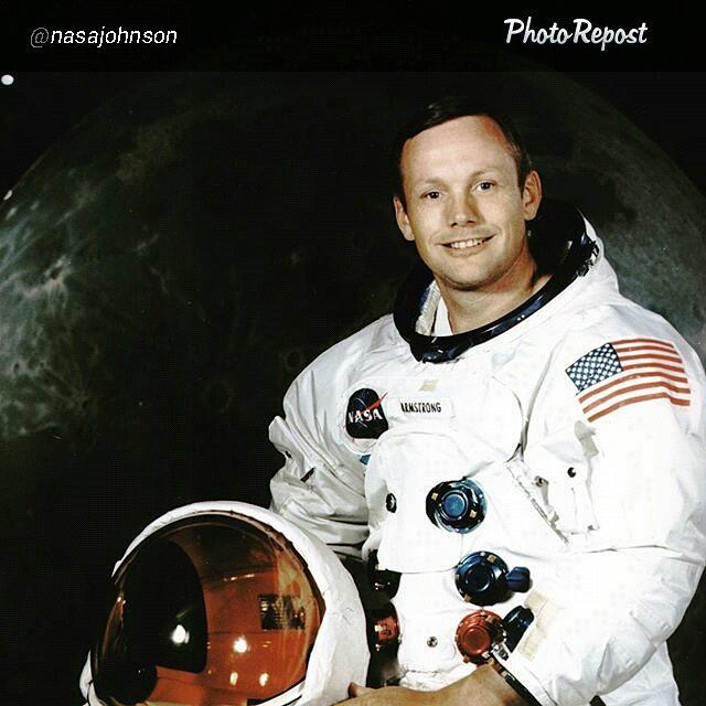 By \"Happy birthday to Neil Armstrong, the first man to walk on the moon, who 