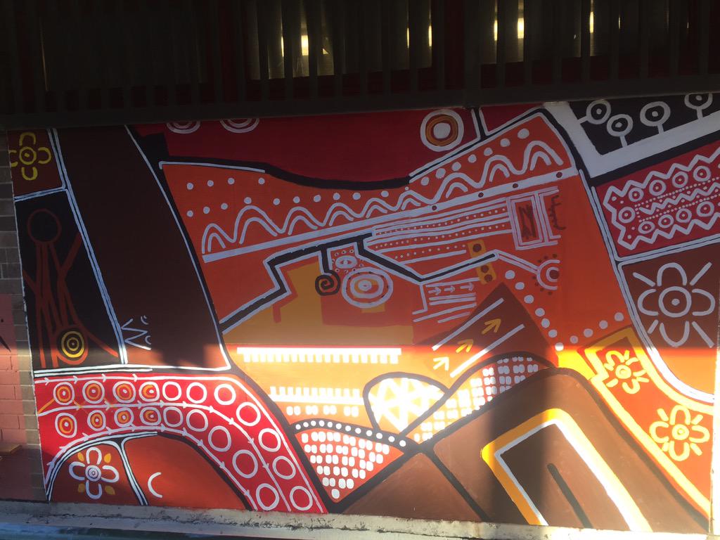 SJPHS's tweet photo. Our #naidoc2015 commemorative mural. We can't wait to see the finished product! #SJPHS #publiceducation http://t.co/95hiPvPolu
