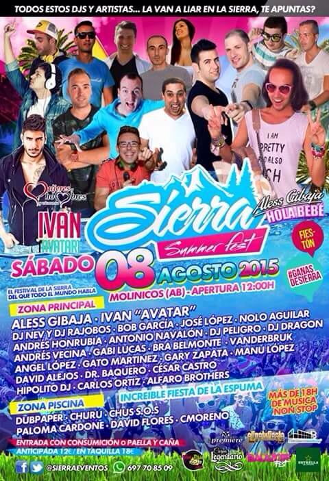 #ganasdesierra <a href="/AndresHonrubia/">Andrés Honrubia</a> <a href="/djjoselopez/">Jose Lopez</a> <a href="/djbobgarcia/">Bob Garcia</a> <a href="/Eligetufiesta/">Eligetufiesta.com</a>