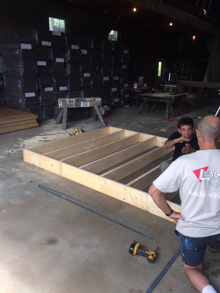 yalesolar's tweet photo. Is that a floor deck I spy? Our Mechanical Module construction, with Precraft in Vermont, started today! http://t.co/28ChUHjR0u