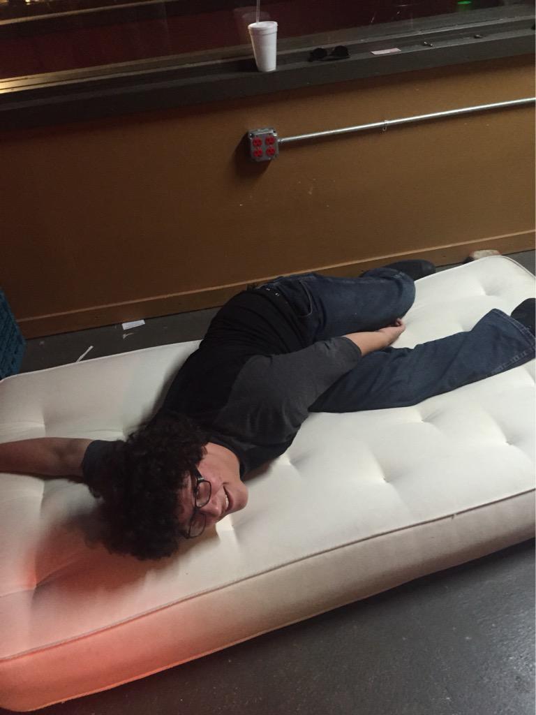 Recording demos yesterday