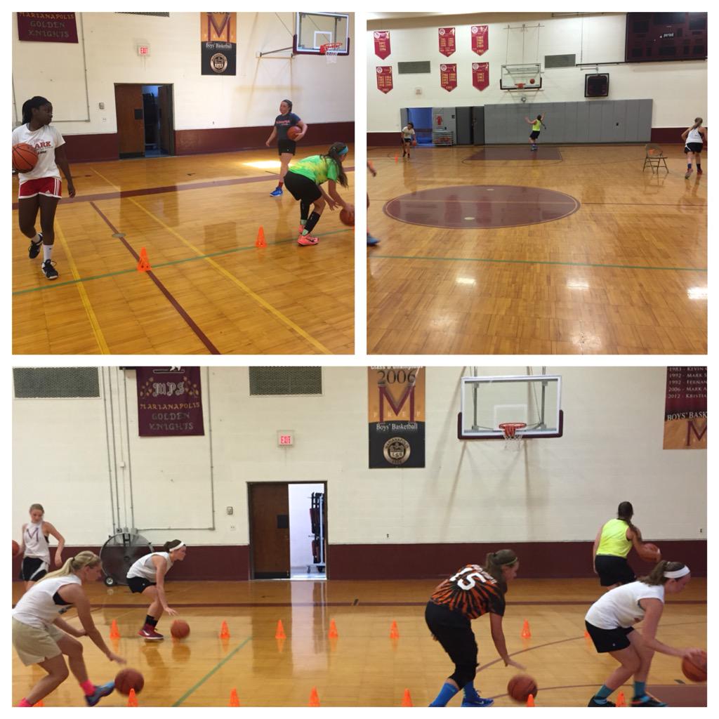 CoachLMoore12's tweet photo. Day 1 of @m_prep Girls' Basketball camp in the books! Can't wait for tomorrow! #HardWorkFirst http://t.co/wLdH7IPY5I