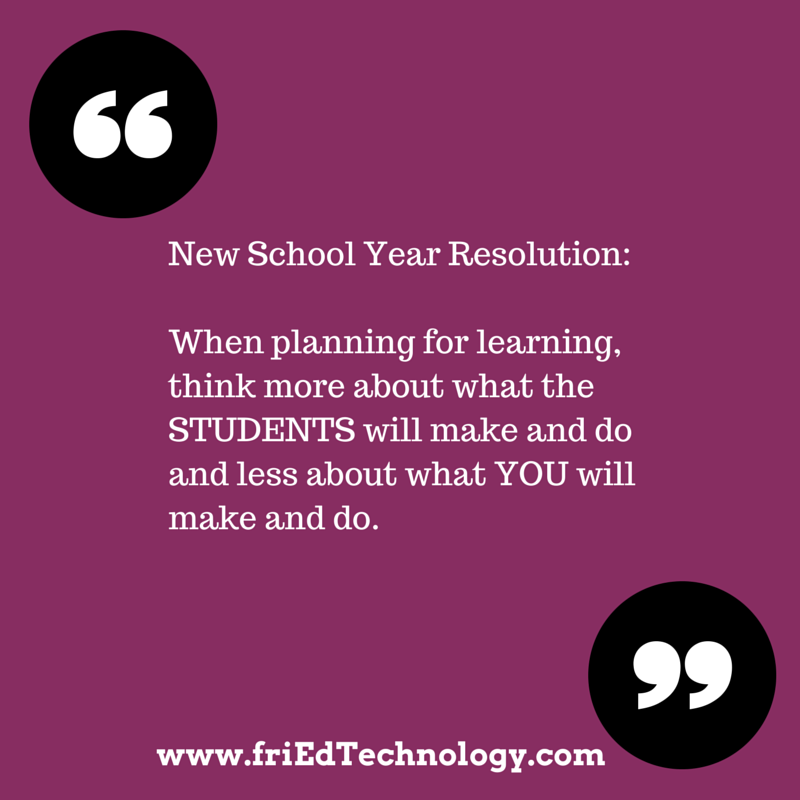 friEdTechnology's tweet photo. How about a new school year resolution? Here's an idea. What's yours? #education #teaching #newyearsresolution http://t.co/O51RmBRISN