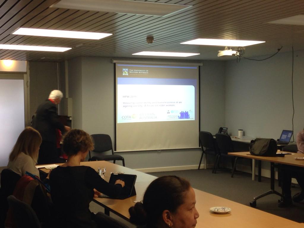 shelterwa's tweet photo. Our workshop with #COTAWA on older women experiencing #homelessness is just about to kick off as part of #HPW2015 http://t.co/LdLtHLJVW9