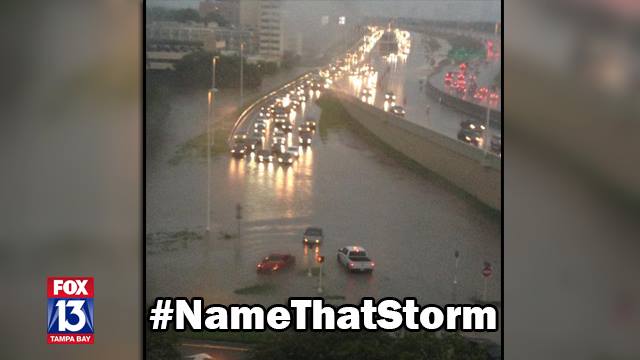FOX13News's tweet photo. Some of our favorites so far: #BlueMoonMonsoon, #Rainmageddon, #Floodzilla... #NameThatStorm http://t.co/76u37OJAJO