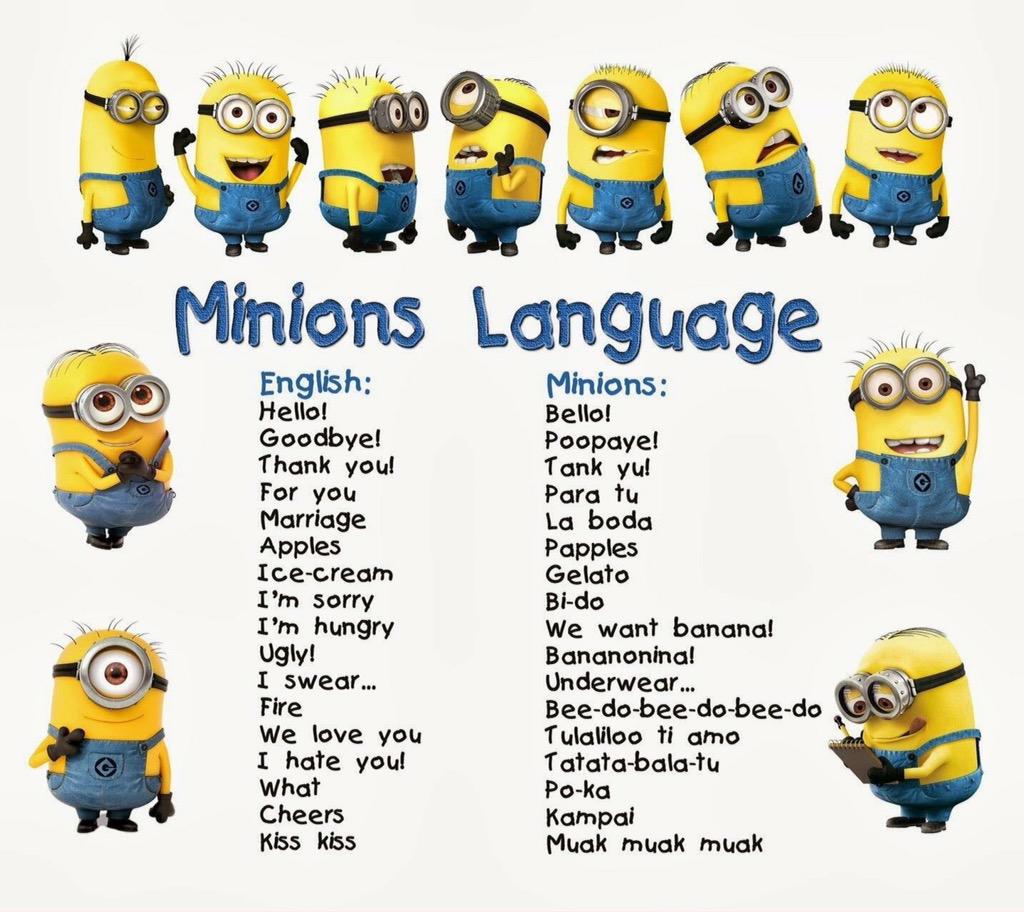 DespicableMe Minions On Twitter Minion Language Http t co LDHIpi8mx0 