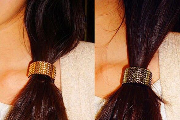 ToponeChoice's tweet image. Semicircle Rope Ponytail Holder Metal Hair Cuff