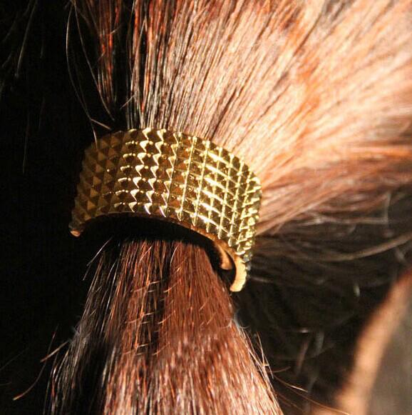 ToponeChoice's tweet image. Semicircle Rope Ponytail Holder Metal Hair Cuff