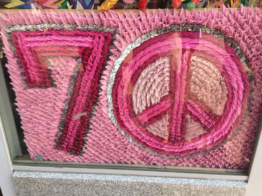 wsj2015's tweet photo. Scouts from #wsj2015 have contributed to those millions of #papercranes for the #Hiroshima70 memorial. http://t.co/dvXyY5UYrY