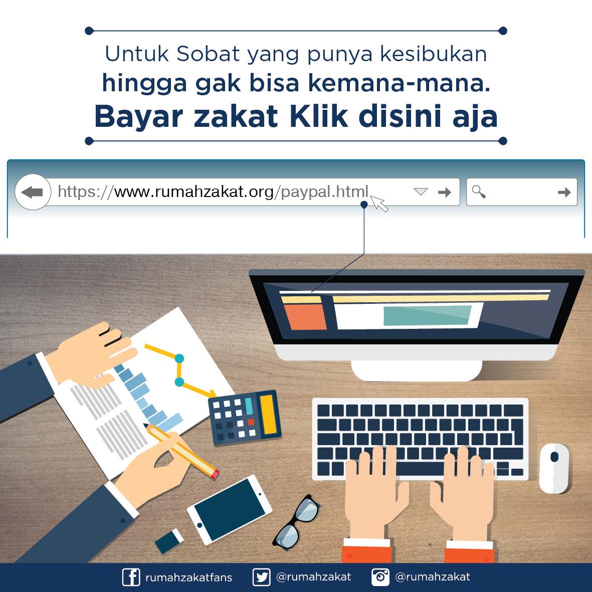 Gak ada alasan untuk tidak berzakat, nikmati aja #KemudahanDonasi via paypal >> bit.ly/1nQ17lb