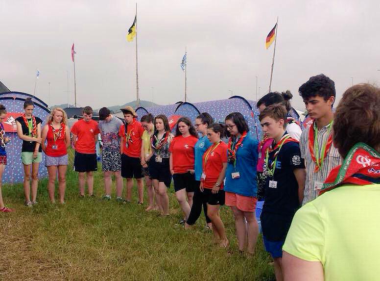 wsj2015's tweet photo. The whole of #wsj2015 takes time to remember those killed at #Hiroshima 70 years ago today. http://t.co/iJOX3Q7BkQ