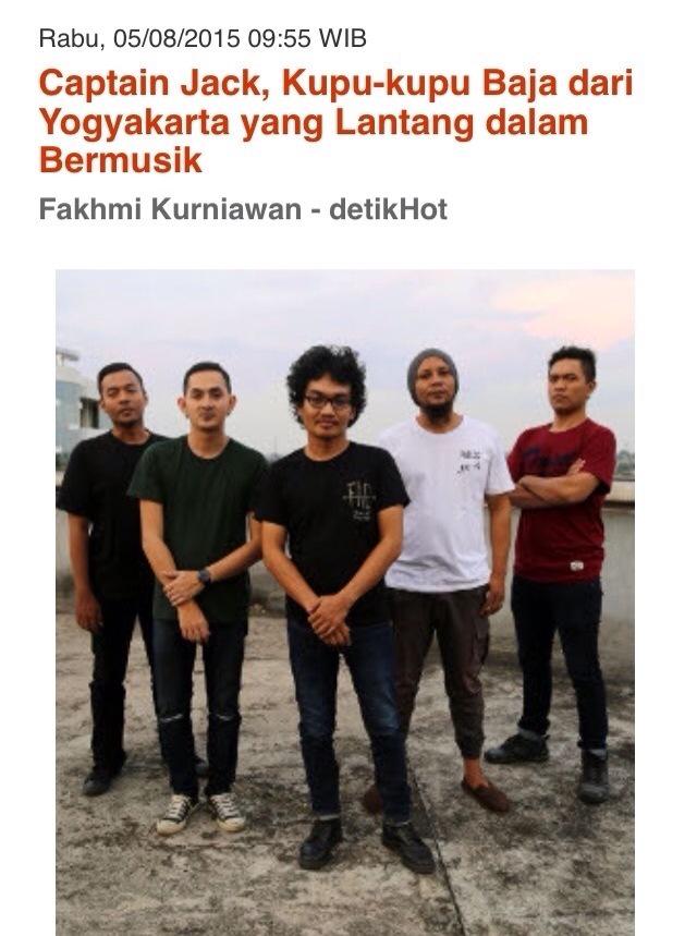 Yuk simak liputan ttg <a href="/captainjackband/">Official CaptainJack</a> di <a href="/detikcom/">detikcom</a> disini >> m.detik.com/hot/read/2015/… cc <a href="/MJ_pusat/">MonsterJackers_Pusat</a>