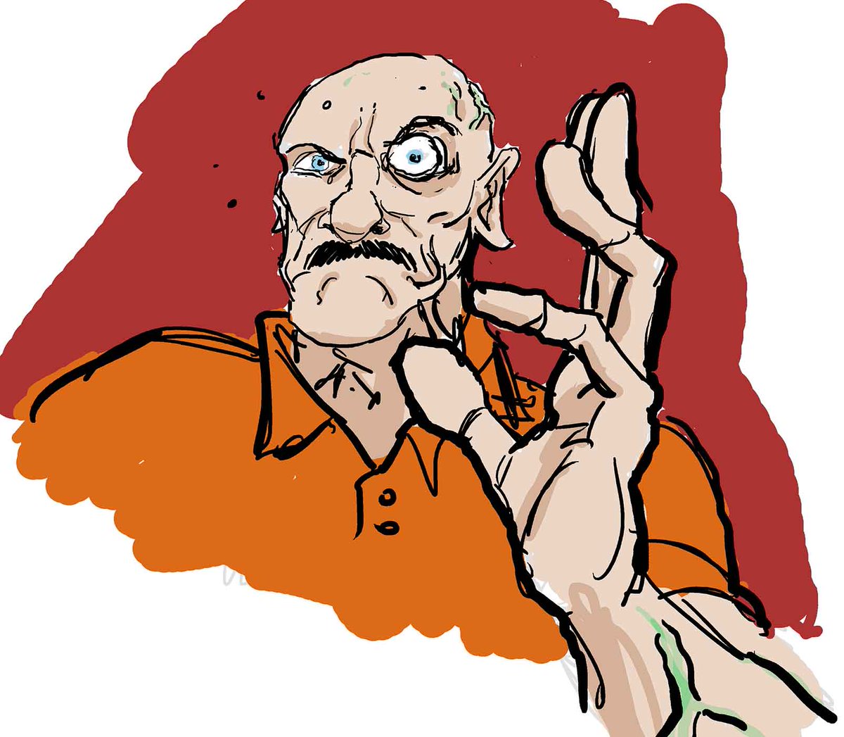 NickPitarra's tweet photo. 100% accurate doodle of what it looks like seconds b4 u pull @WALUnderground star Allen Fisher @pullingpopeye ... http://t.co/rBjwpuBahq