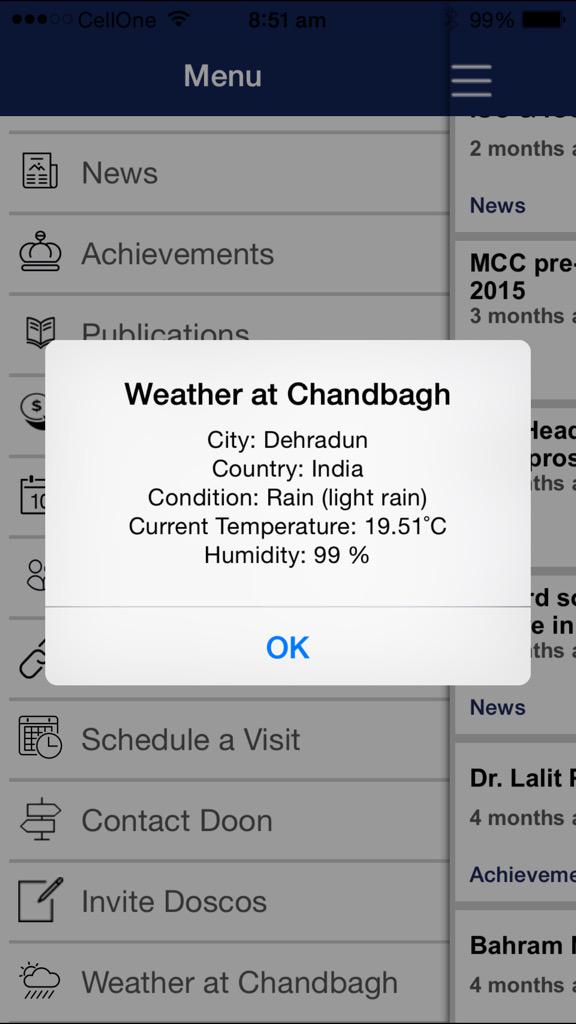 The_Doon_School's tweet image. The weather at Chandbagh today. Cool and Humid #WeatherReporting #DoscoApp #GoDosco