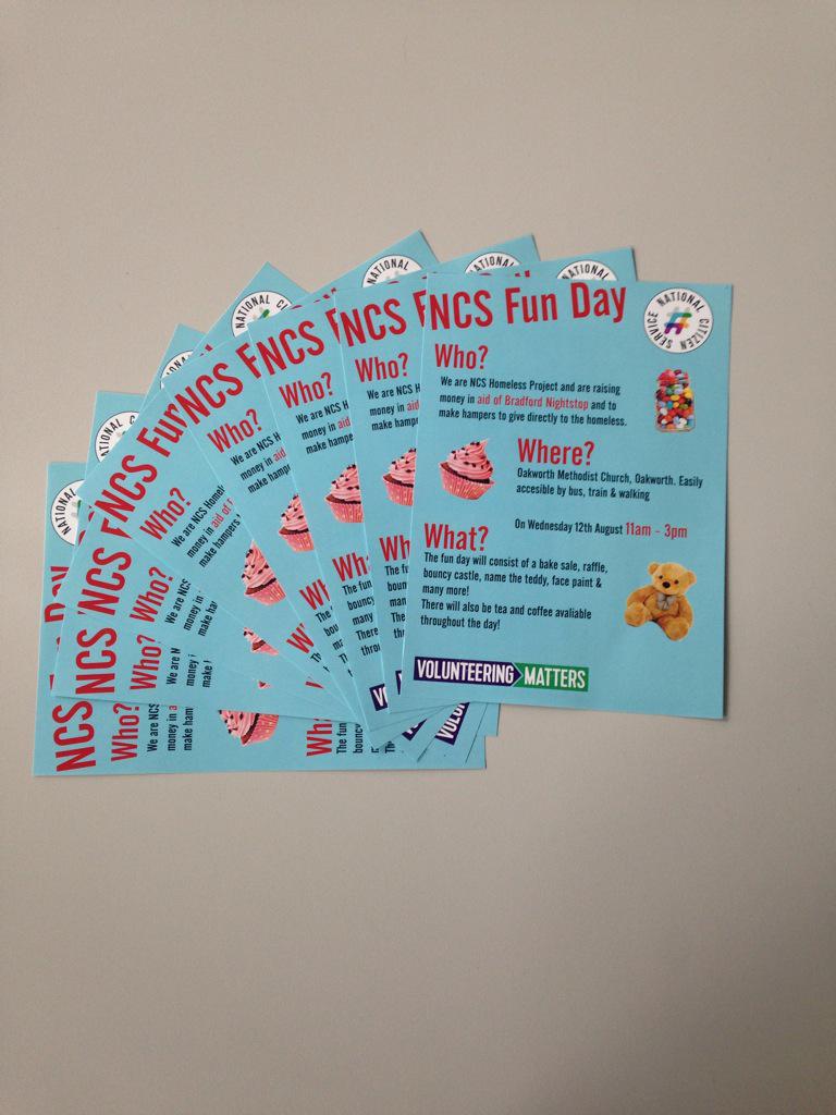 project_ncs's tweet photo. Big thanks to @InprintDesign for printing our flyers for our Fun Day, greatly appreciated. http://t.co/hb1c3kHF1f
