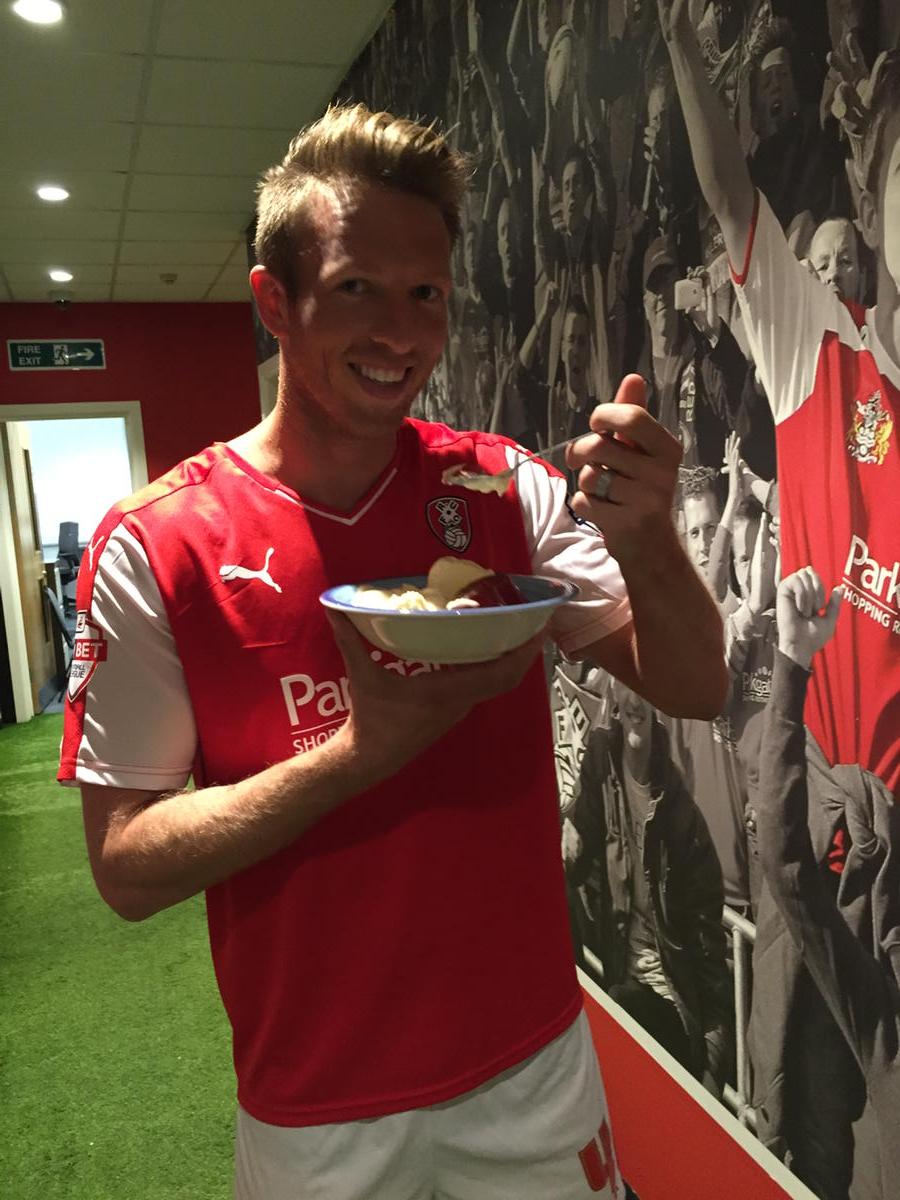 Happy Birthday Danny Collins! Here he is enjoying jelly and ice cream. 