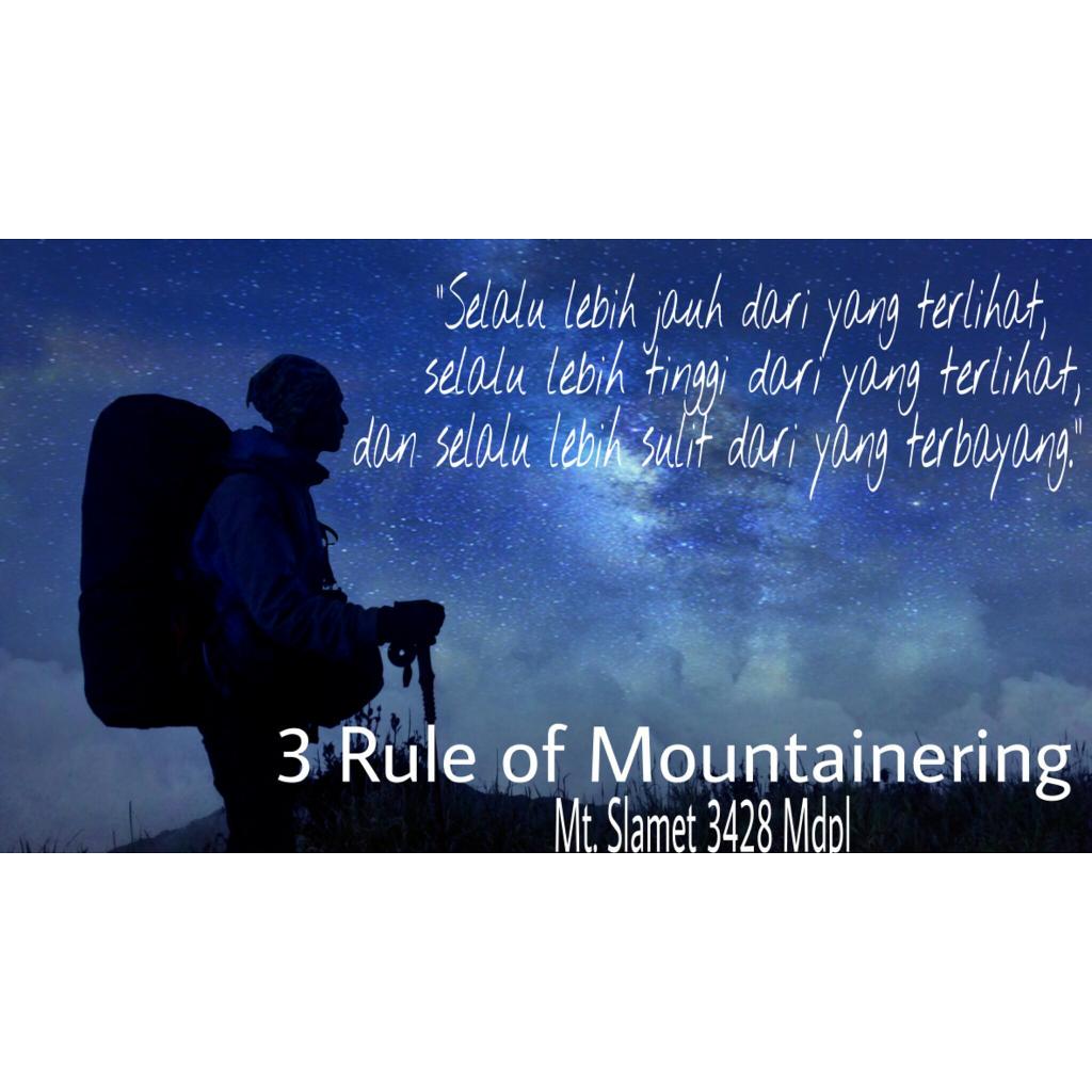 3 Rule of Mountainering