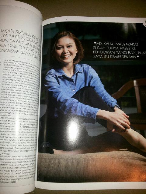 yaniecan's tweet photo. People of the month @traxMagz august2015 @MarissaAnita suka bgt kalimatnya "I keep trying to find a little happiness" http://t.co/DuB88YIs8M