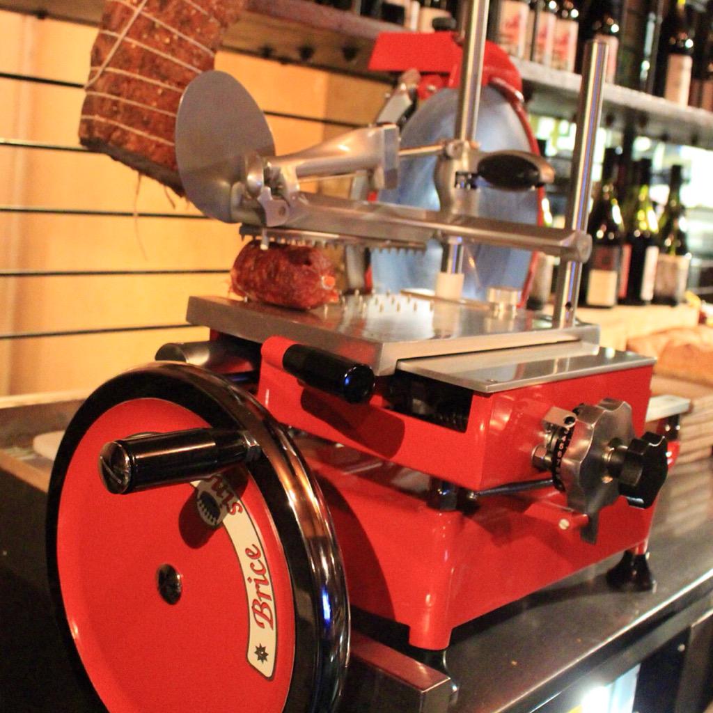 #Charcuterie? Yes we do! Just look at this beautiful piece of machinery! #Rosetta #ShesSharp #StKilda #Bar
