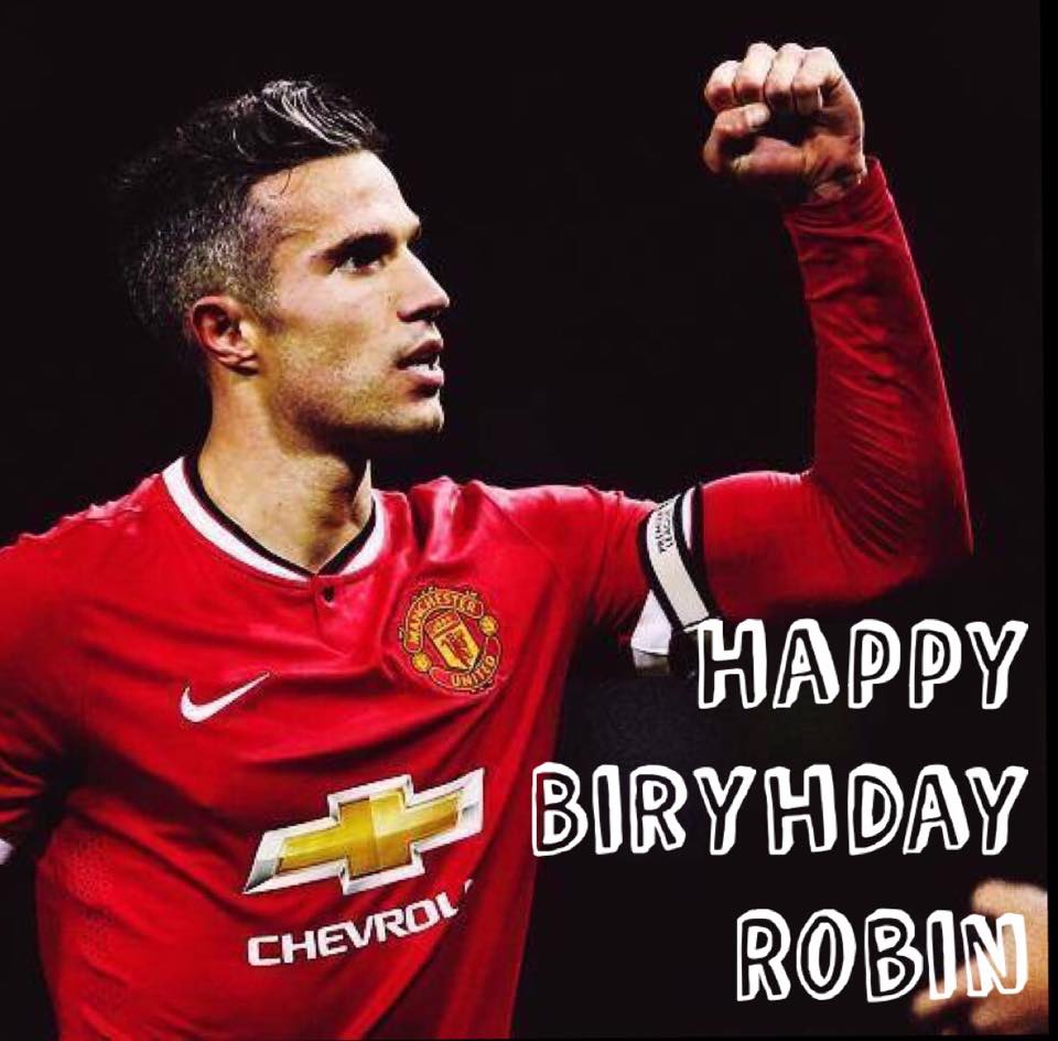 Happy Birthday to our former talisman Robin Van Persie..,
Thank You for the 20th once again..

Oh Robin.... 